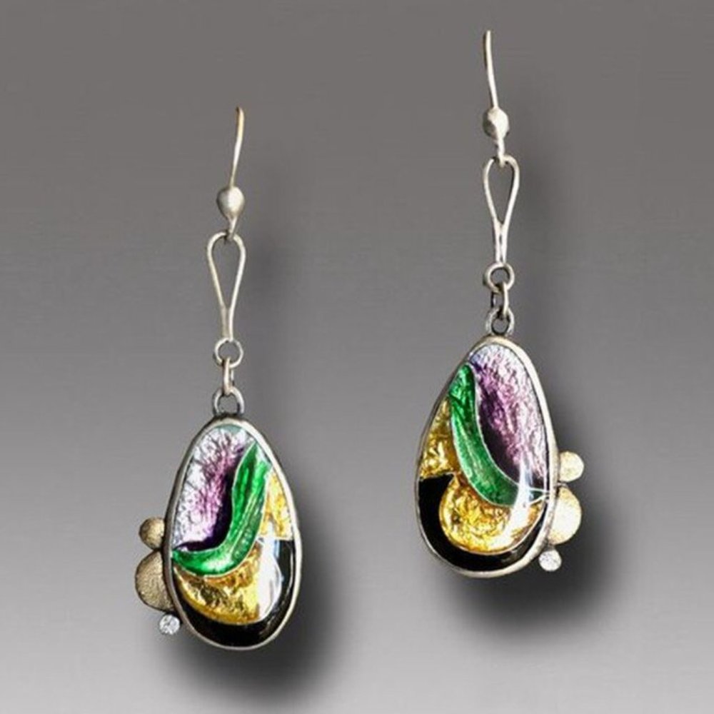 Bohemian - Hand Painted Earrings
